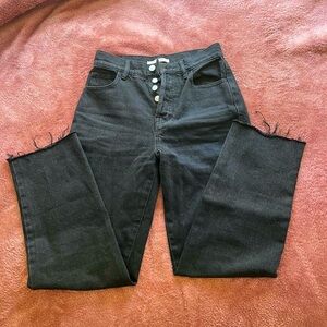 Black denim jeans